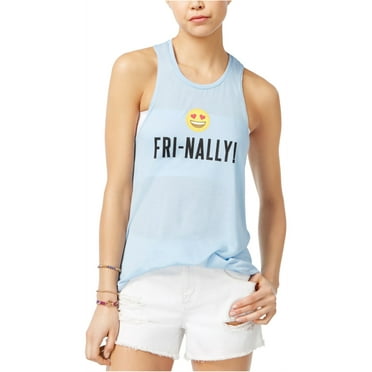 Freeze CMI Inc. Womens Fri-nally Tank Top, Blue, Juniors, Large
