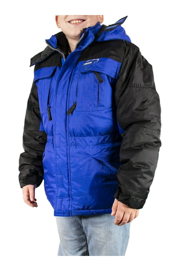 Boys 3in1 Winter Coat Jacket with Vest (Blue, 4)