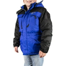 Freeze Defense Boys 3in1 Winter Coat Jacket with Vest (Blue, 7/8)
