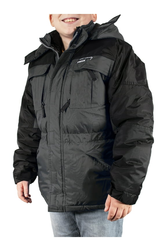 Boys 3in1 Winter Coat Jacket with Vest (Gray, 4)