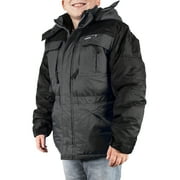 Boys 3in1 Winter Coat Jacket with Vest (Gray, 5/6)