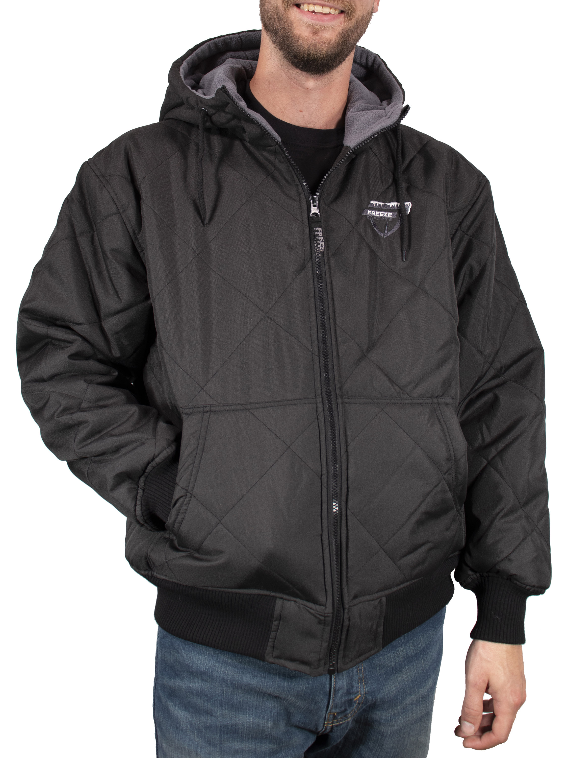 Freeze Defense Men's Big & Tall Quilted Winter Jacket