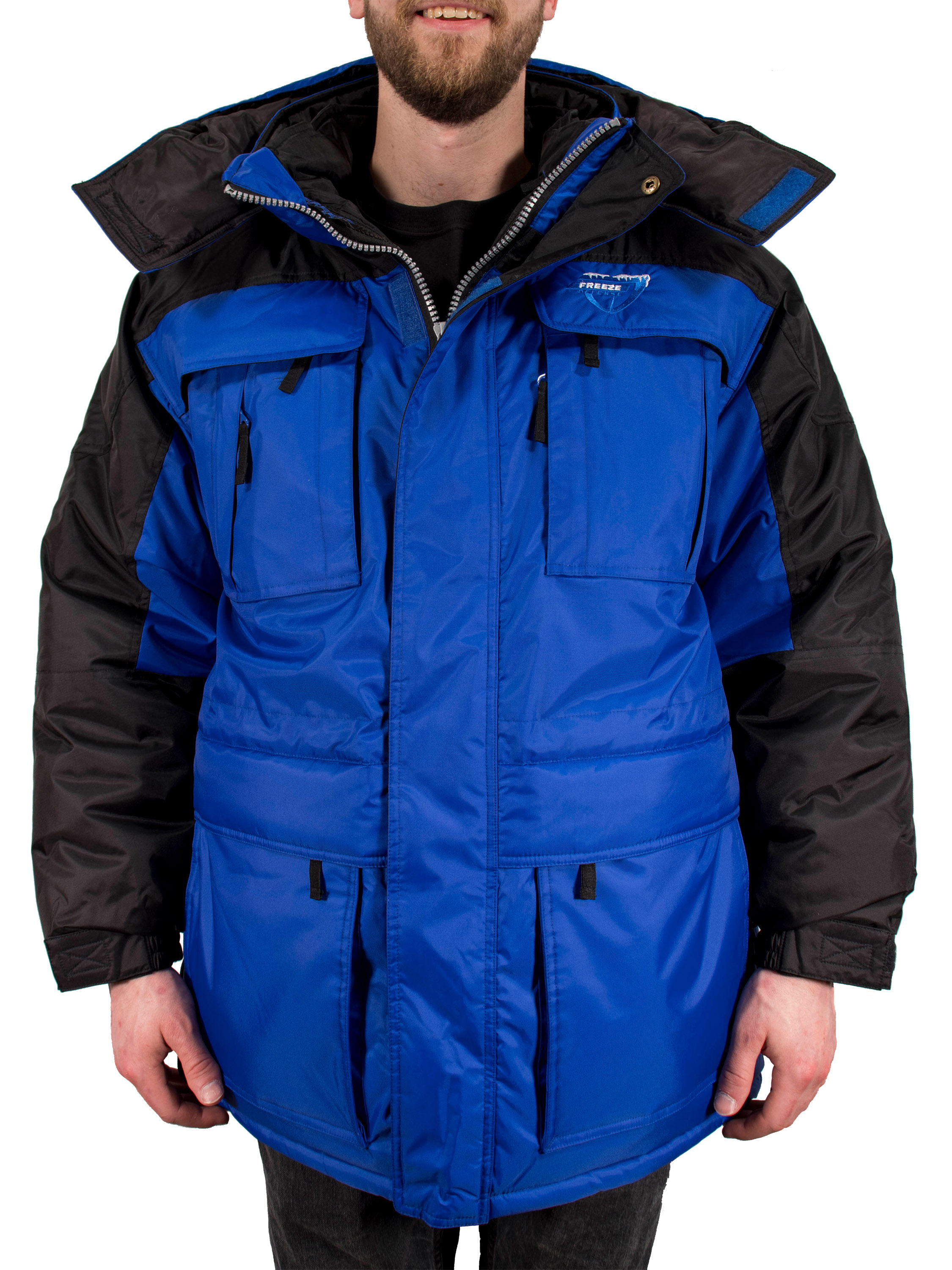 Freeze Defense Warm Men's 3in1 Winter Jacket Coat Parka & Vest (Small, Blue) - image 1 of 10