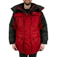 thumbnail image 1 of Freeze Defense Warm Men's 3in1 Winter Jacket Coat Parka & Vest (XL, Red), 1 of 10