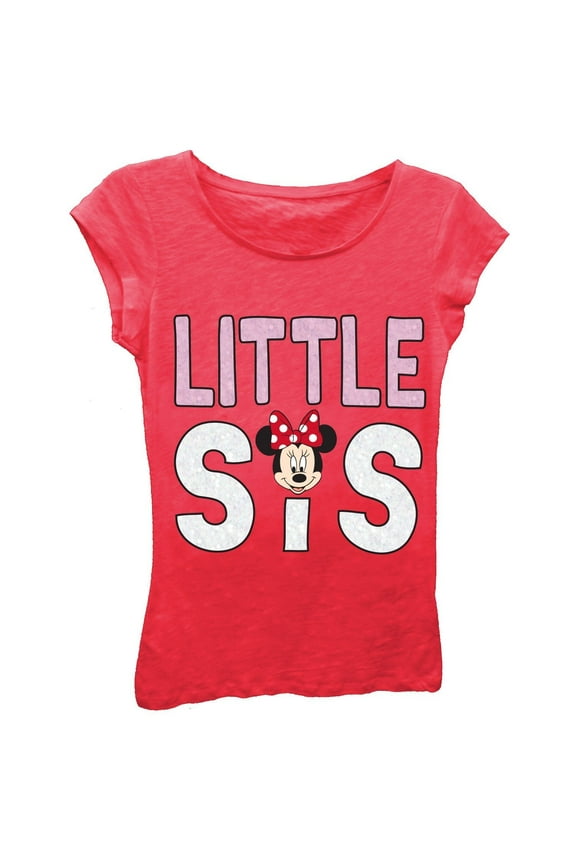 Freeze/Disney Disney Mickey and Minnie Mouse Siblings T-Shirt (5T, Little Sis)