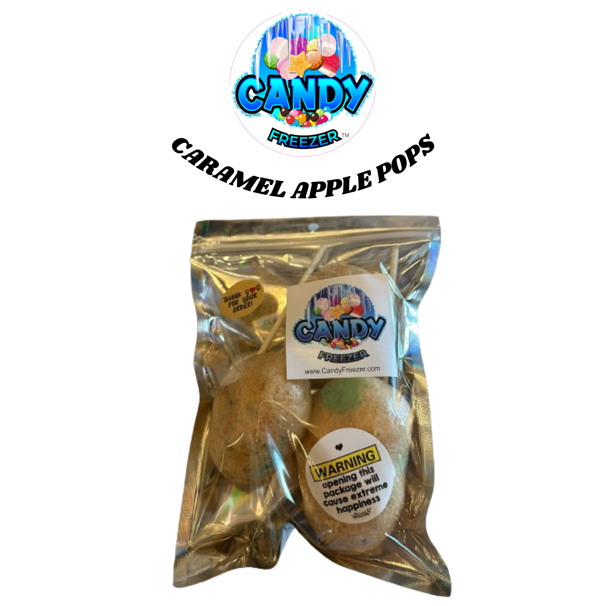 Freeze Dried Caramel Apple Pops