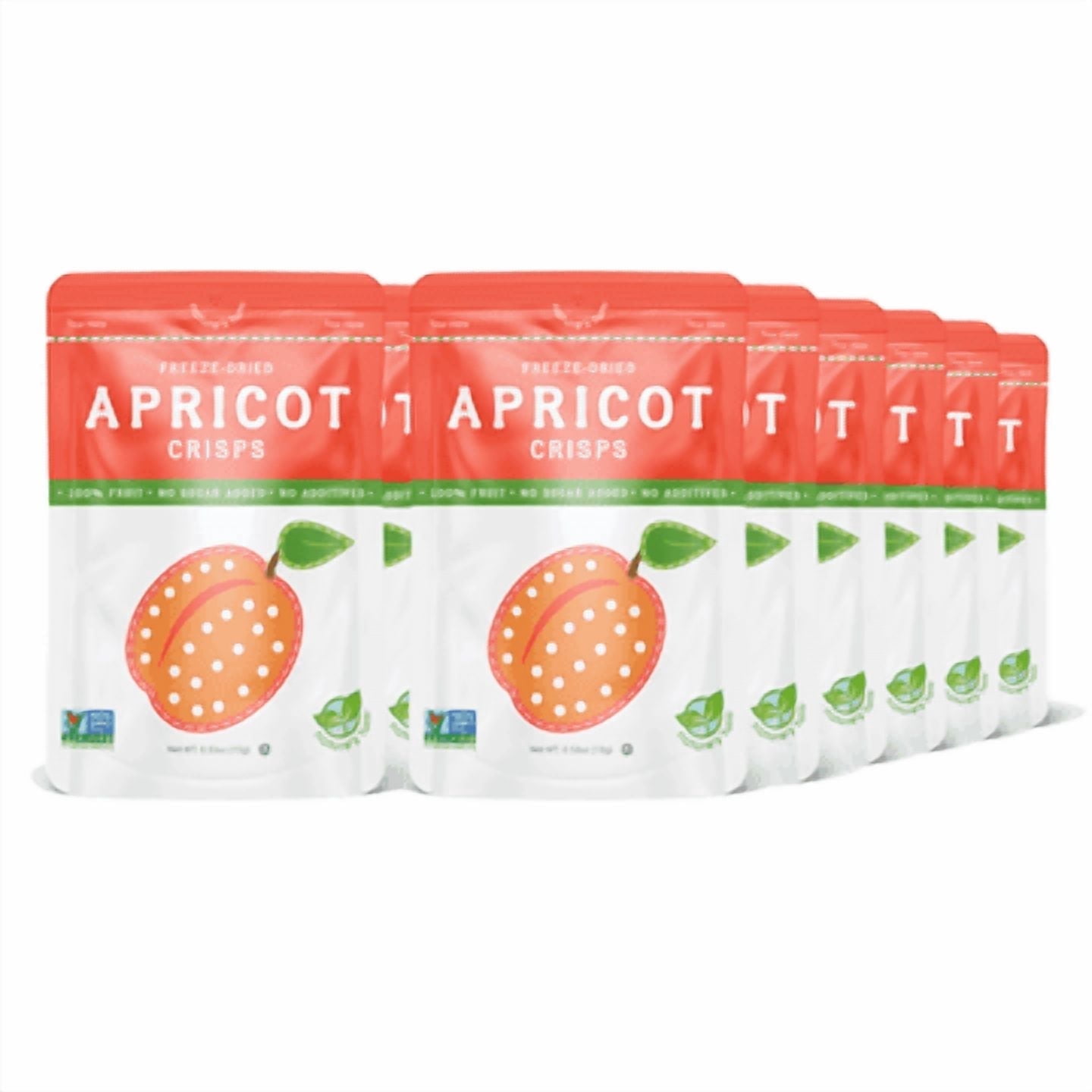 Nature’s Turn Freeze-Dried Sour Apricot Crisps, No Added Sugar Healthy Natural Fruit Crisp Snack for School Lunches, 12 Pack (0.53 oz Each)