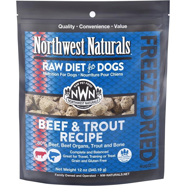 FreezeDried Beef & Trout Dog Food BiteSized Nuggets Healthy