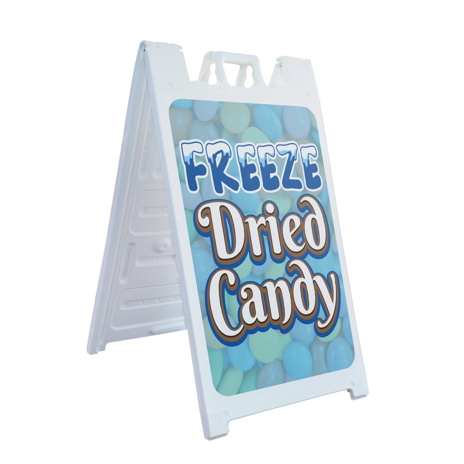 Freeze Dried Candy 24" x 36" Double Sided AFrame Sidewalk Sign