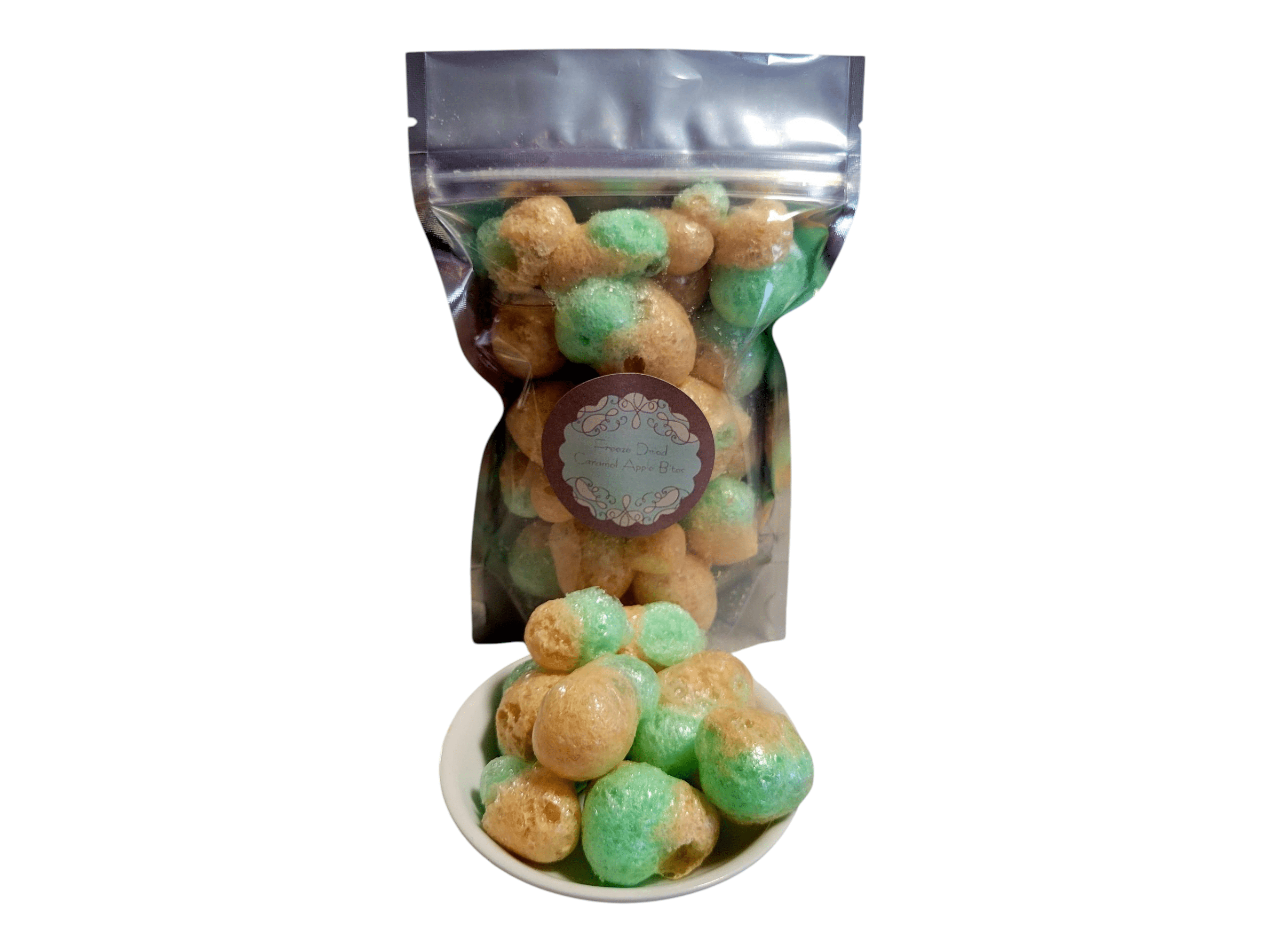 Freeze Dried Candy Caramel Apple Bites
