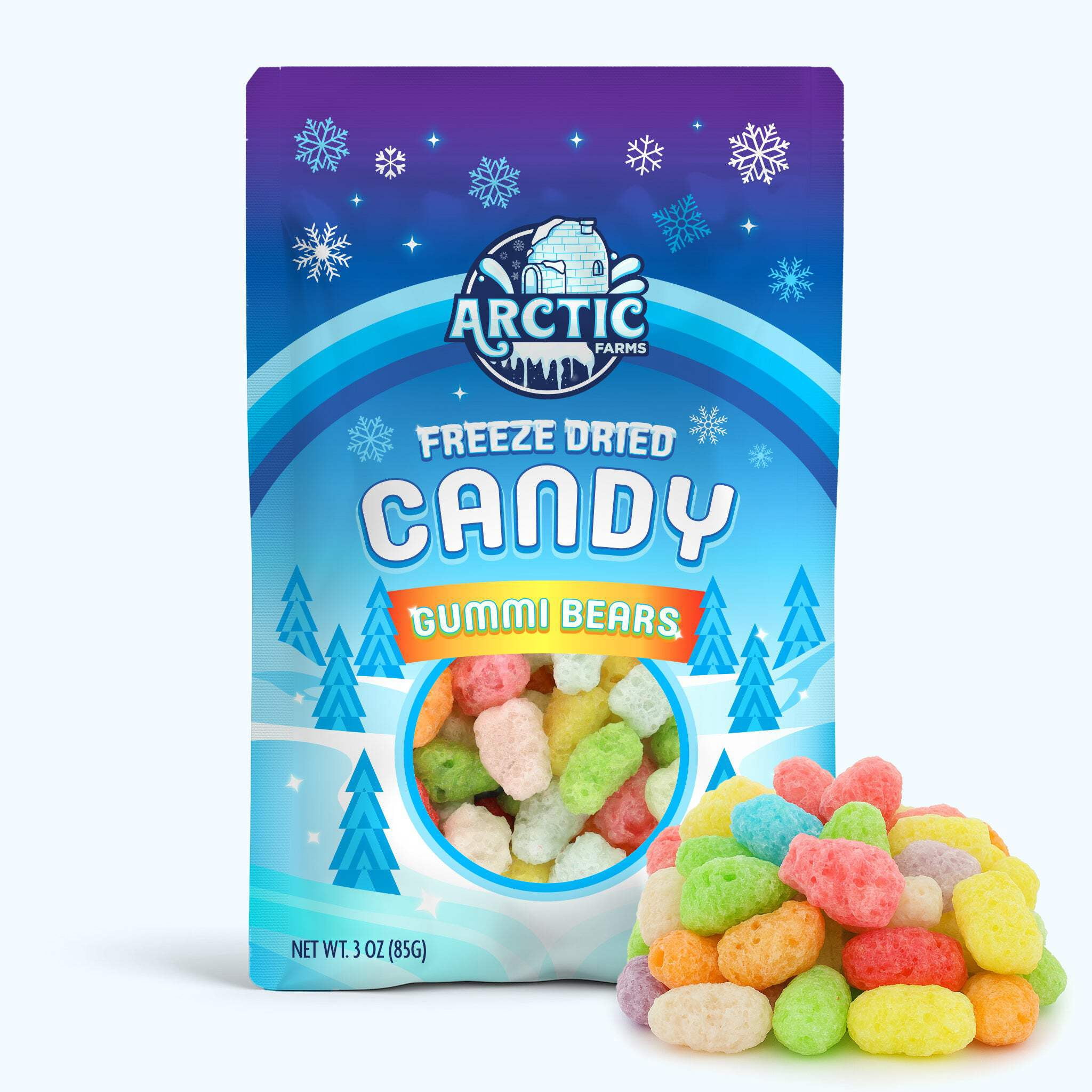 Freeze Dried Candy Gummy Bears (Assorted) (3oz) - Walmart.com