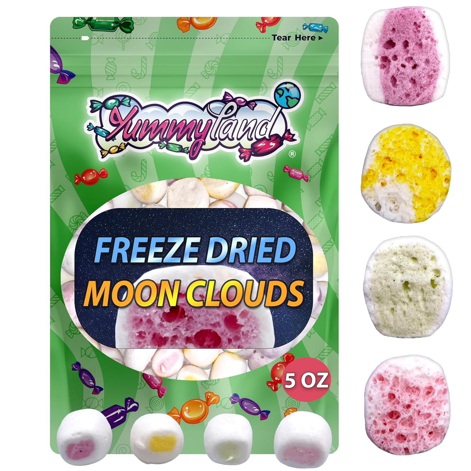 Freeze Dried Candy HiChews - 5 OZ | Premium Crunchy Freeze Dried Candy, Original Fruit Flavors, TikTok Trends Dry Freeze Candy