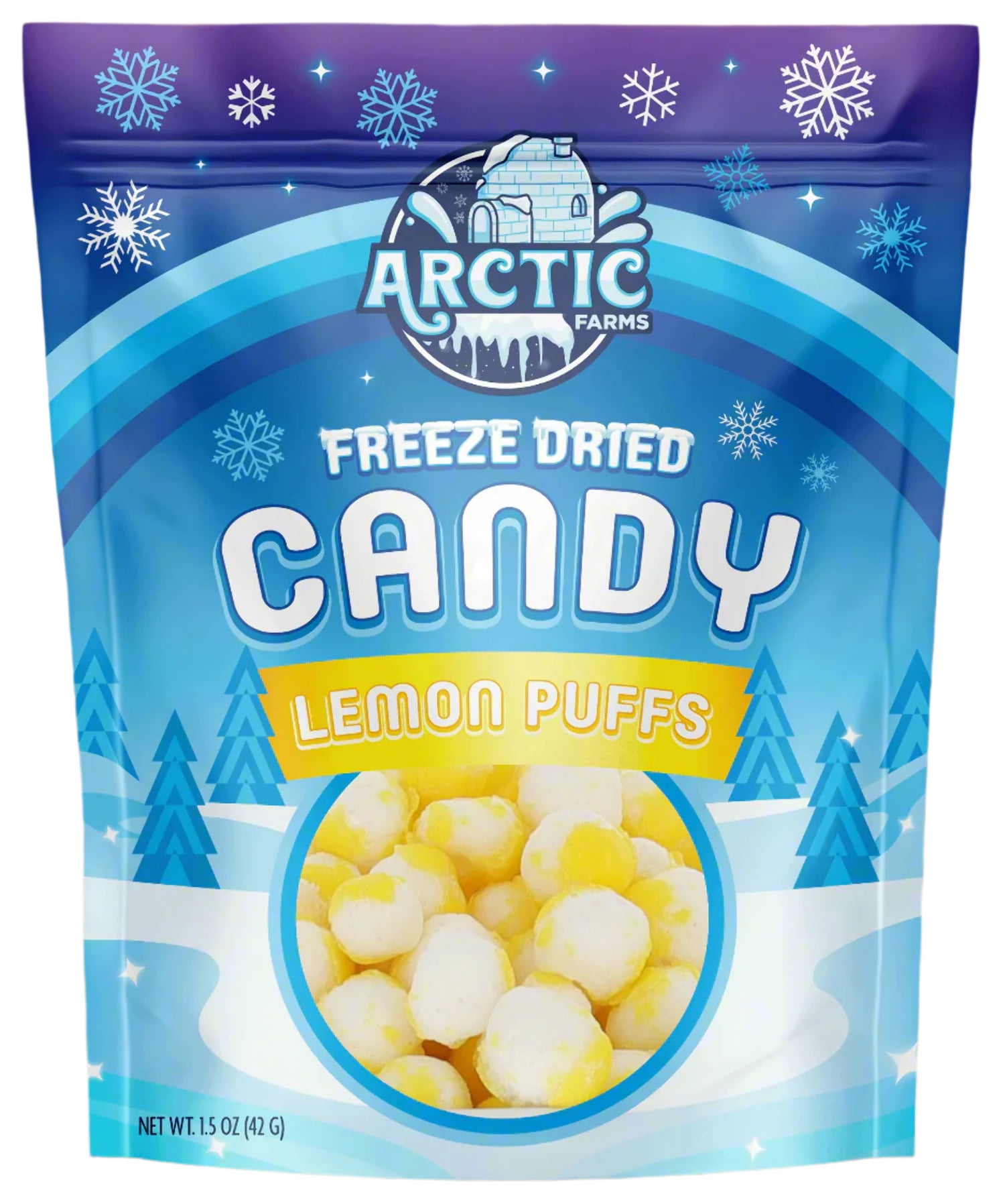 Freeze Dried Candy Lemon Puffs (Puffs) (1.5oz)