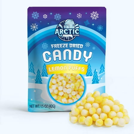 Freeze Dried Candy Lemon Puffs (Puffs) (1.5oz)