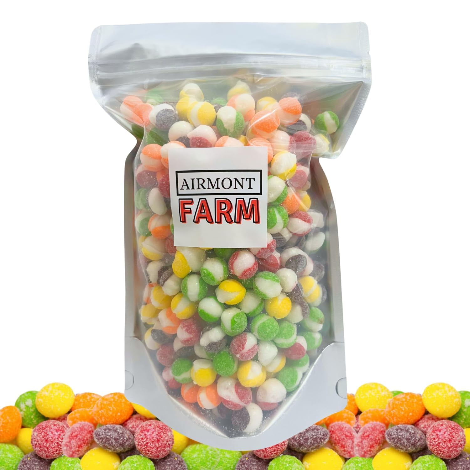 Freeze Dried Candy Sour Skittles 1LB (16oz) Rainbow Candy Ships In