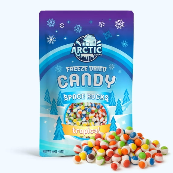 Freeze Dried Candy Space Rocks (Tropical) (1lb)