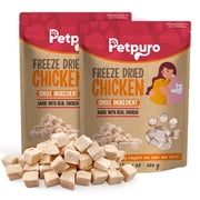 Freeze Dried Chicken Cat Treats 14.2 oz, Single Ingredient Chicken High Protein Pet Training Snacks or Food Topper for Cats & Dogs