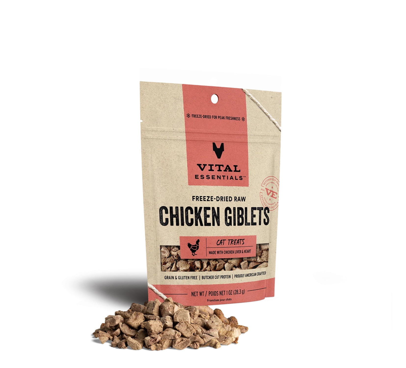 FreezeDried Chicken Giblets Cat Treats