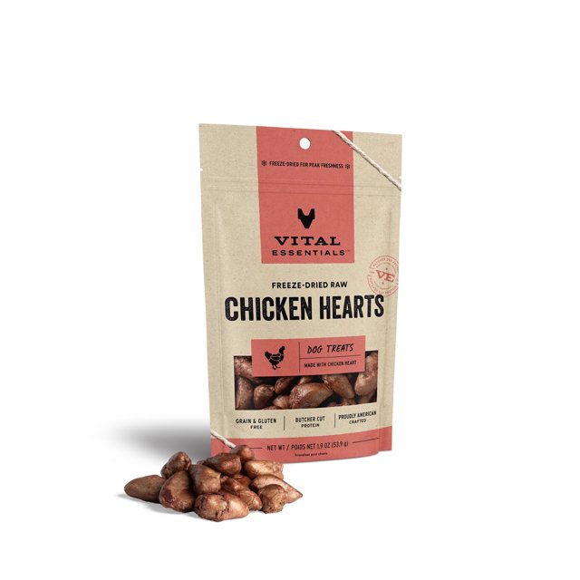 FreezeDried Chicken Hearts Dog Treats
