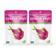 Nature’s Turn Freeze-Dried Fruit Snacks, Dragon Fruit Crisps, Pack of 2 (1.2 oz Each)