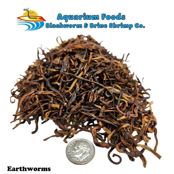 Freeze Dried Earthworms - Tropical Fish, Marine Fish, Koi Fish, Turtles…2-lb