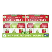 Nature’s Turn Freeze-Dried Fruit Crisps Variety Pack, No Added Sugar, Healthy Natural Fruit Crisp Snack for School Lunches, Lunchbox Snack Variety Bags of 30 (0.35 oz Each)