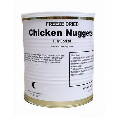 Freeze Dried Fully Cooked Chicken Nuggets 25 Year Shelf Life 80 Nuggets