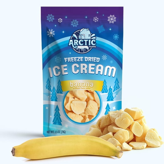 Freeze Dried Ice Cream That Does Not Melt (Bits) (Banana) (2.5oz)