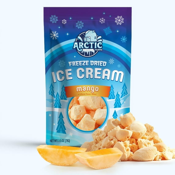 Freeze Dried Ice Cream That Does Not Melt (Bits) (Mango) (2.5oz)