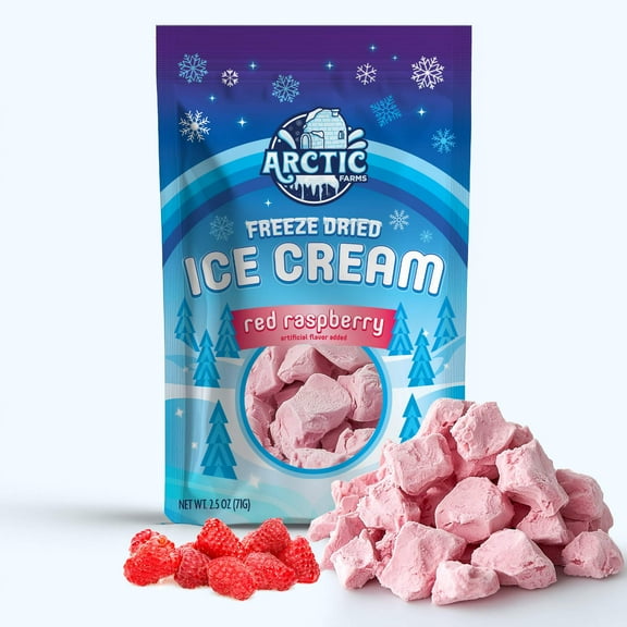 Freeze Dried Ice Cream That Does Not Melt (Bits) (Red Raspberry) (2.5oz)
