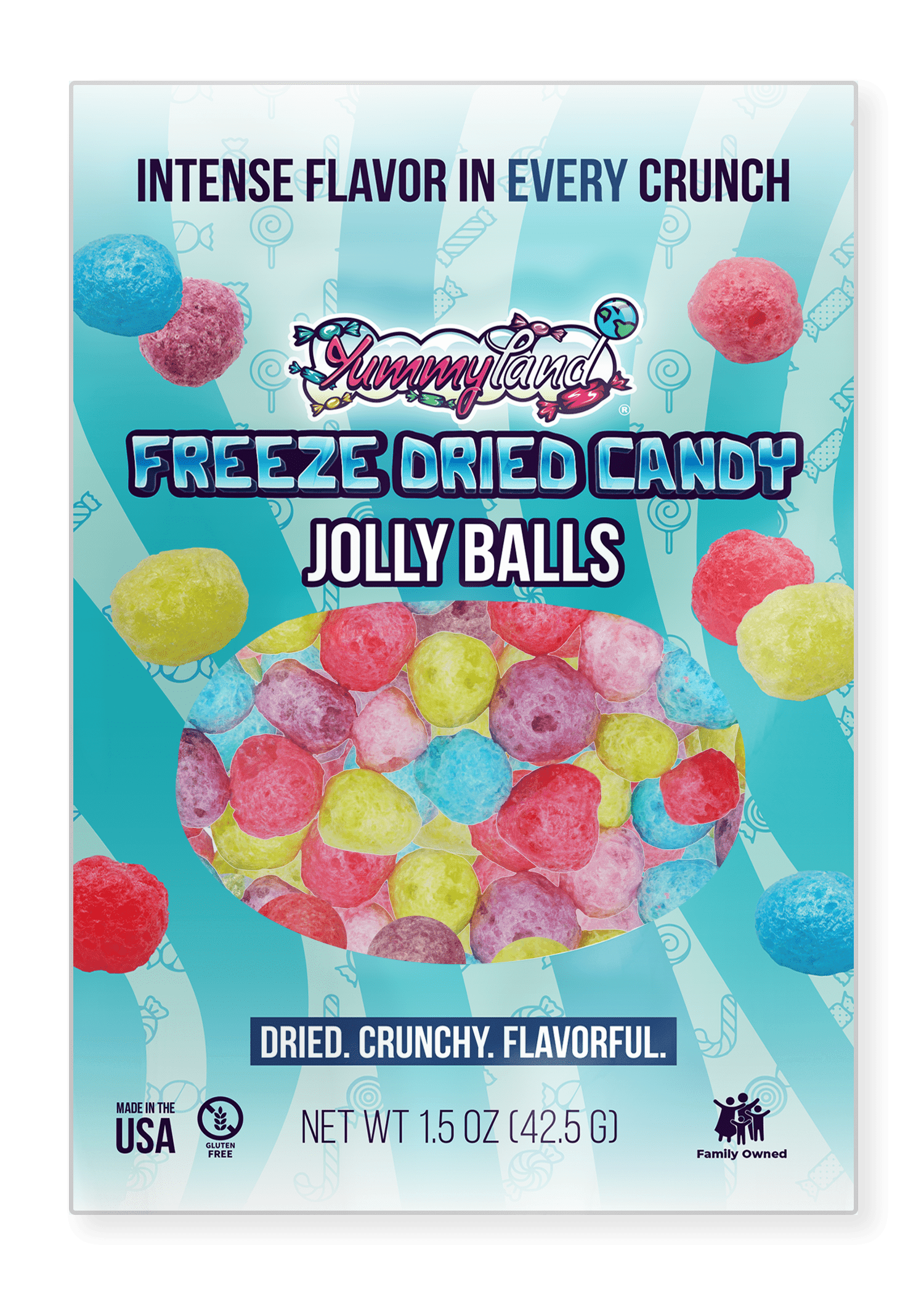 Freeze Dried Jolly Balls Candy - 1.5 OZ | Crunchy Jolly Rancher Freeze Dried Candy, Original Fruit Flavors, TikTok Trends Dry Freeze Candy