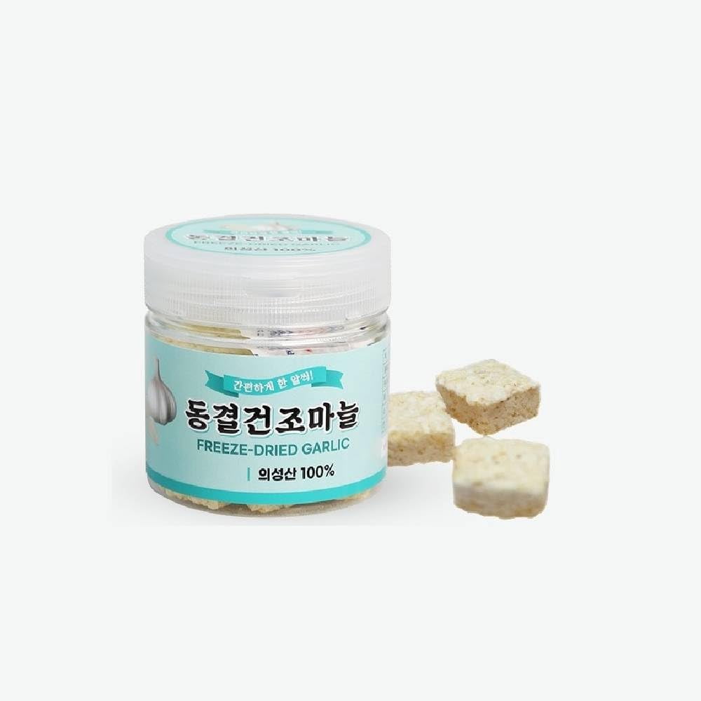 Freeze-Dried Korean Garlic (Uiseong) 2EA (100g/3.52oz. & 50g/1.76oz.) Dried Garlic Flakes