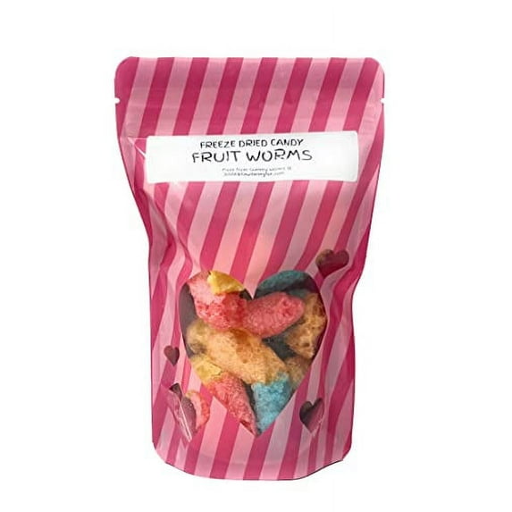 Freeze Dried Rainbow Candy Fruit Worms