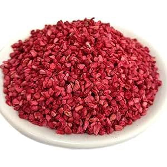 Freeze Dried Raspberry - Premium Freeze-Dried Raspberry Pieces, Grade AA, 50g, 100% Natural, No Added Sugar or Preservatives, Raw Vegan Freeze Dried Fruit Crumb