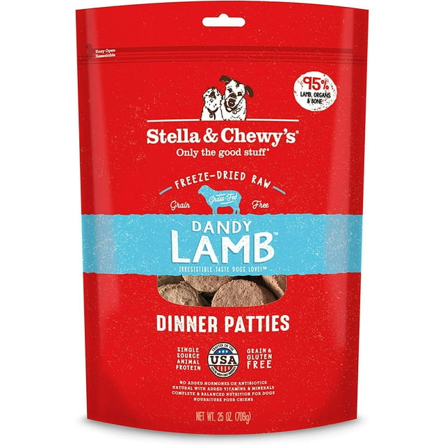 Freeze Dried Raw Dinner Patties Grain Free Dog Food, Protein Rich