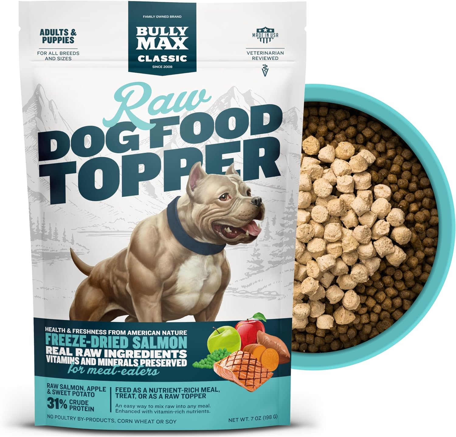 FreezeDried Raw Dog Food Toppers for Puppies & Adult Dogs Salmon