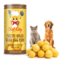 Freeze-Dried Raw Quail Egg Yolk for Dog & Cat Treats - 4.4 oz