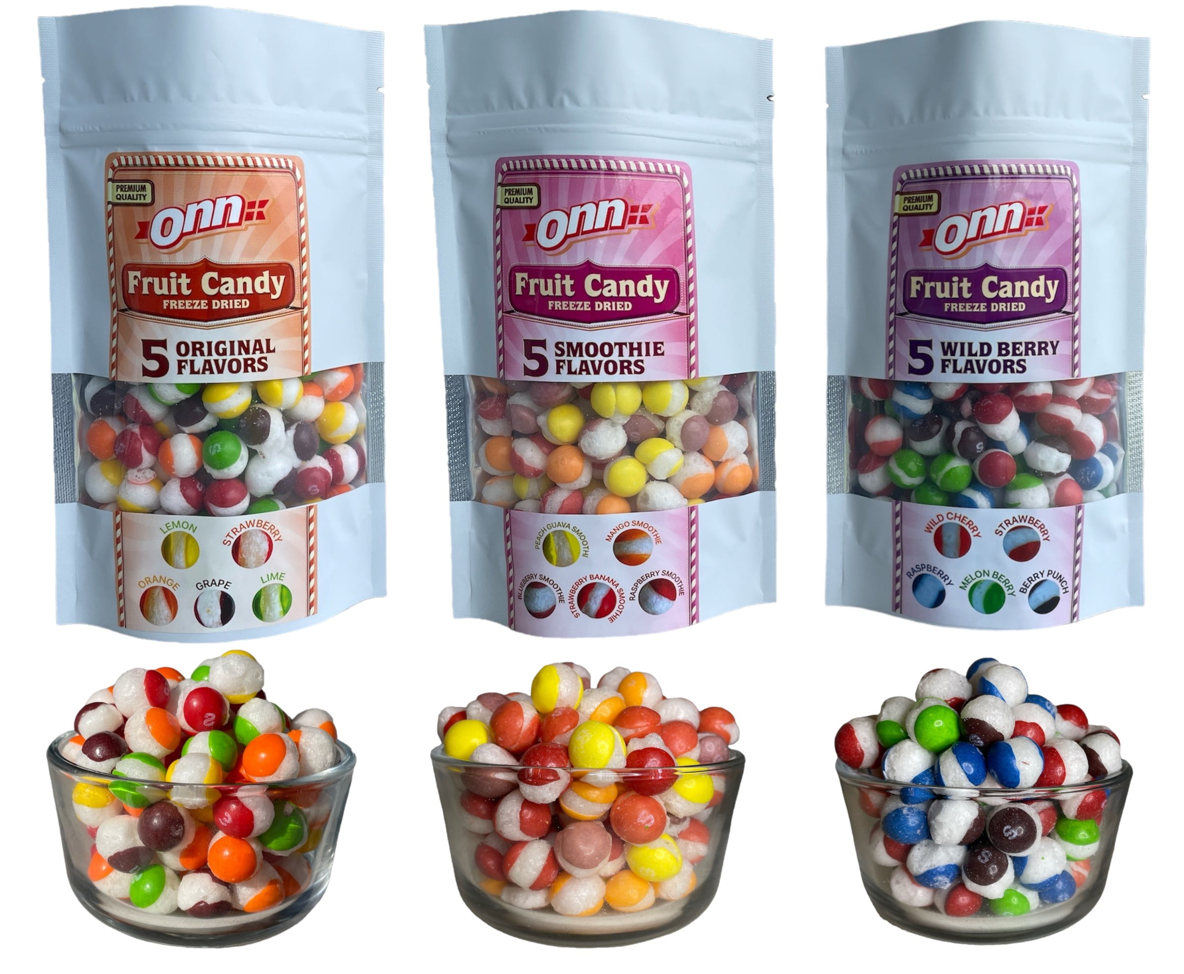 Freeze Dried Skittles Candy 3 Packs (12 oz Total) Candies Skittles 3