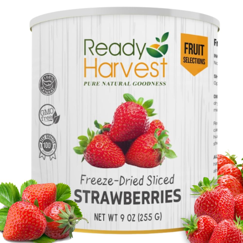 Freeze Dried Strawberries Healthy Emergency preparedness items as