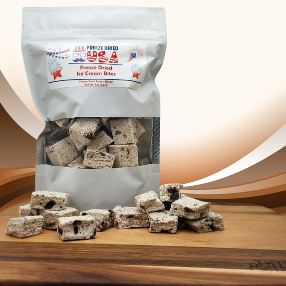 Freeze Dried USA Cookies & Cream Ice Cream Bites (4 oz)