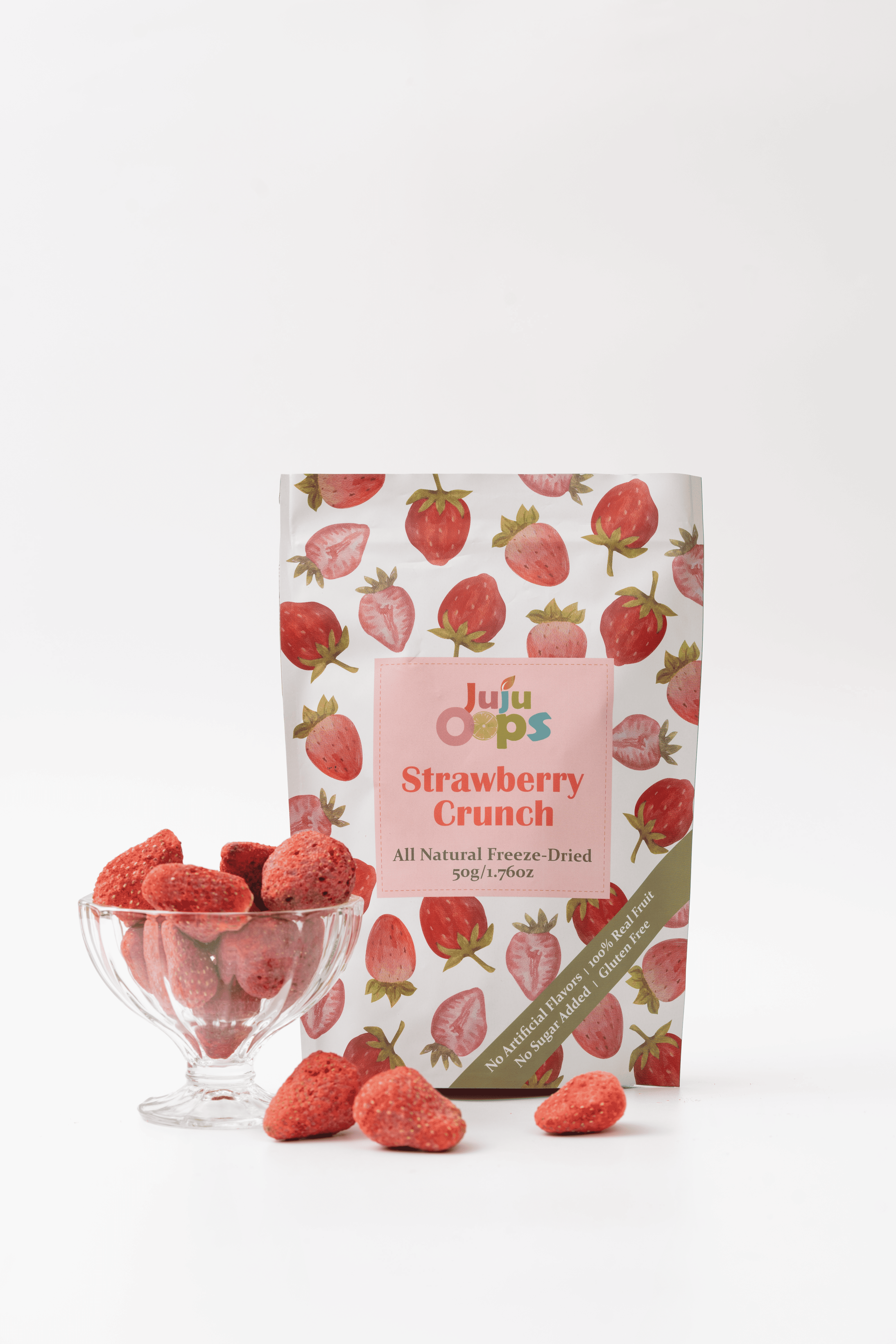 Freeze-Dried Whole Strawberries, Unsliced | Family Party Size | 8 Ounce