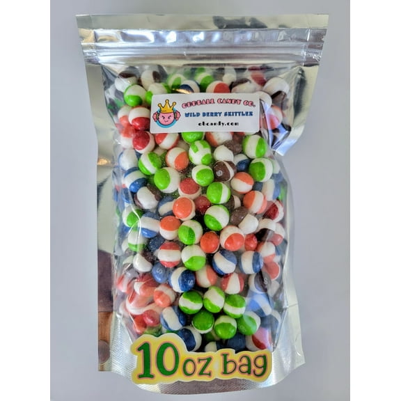 Freeze-Dried Wild Berry Skittles - 10oz Bag - Made to Order - Oddball Candy Co. - Premium Freeze Dried Candy