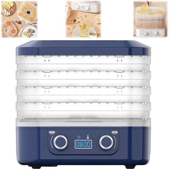 Freeze Dryer Machine For Home, Multi-Layer Fruit Freeze Dryer, Adjustable Temperature Meat Freeze Dryer, 5-Tray Digital Freeze Dryer with Adjustable Temperature & Timer