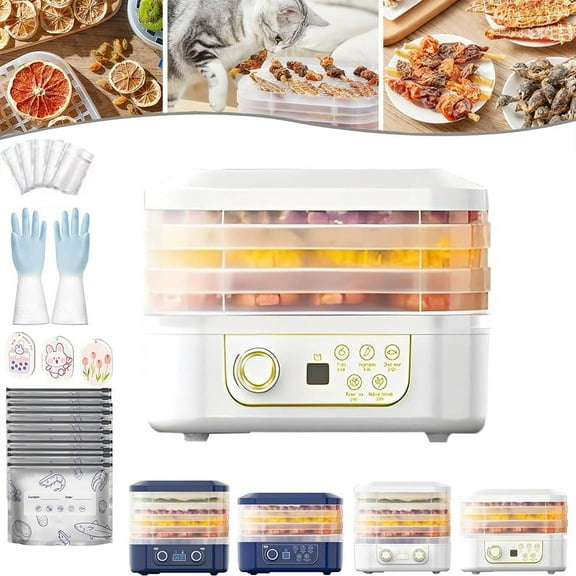 Freeze Dryers Small Home Use, Commercial Food Dehydrator Machine, 2025 New Multi-layer Digital Adjustable Timer & Temperature Control Dried Machines for Fruits, Meat, Vegetables, Pet Snacks(A-3tray)