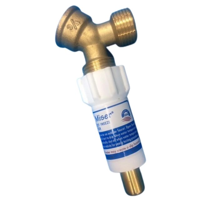 Freeze Miser® Y Connector ¾ Inch Brass Hose Bib
