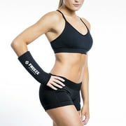Freeze Sleeve Ice & Heat Therapy Sleeve- Reusable, Flexible Gel Hot/Cold Pack, 360 Coverage for Knee, Elbow, Ankle, Wrist- Black, Small