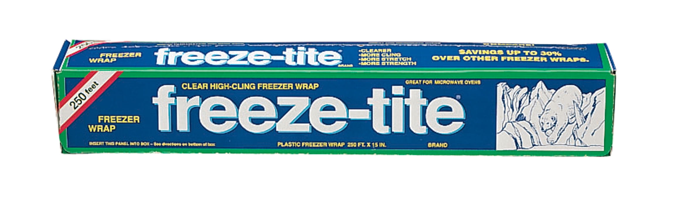 Premium Plastic Freezer Food Wrap Freeze-tite 315 FT X 14 5/8-inch