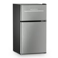 thumbnail image 1 of Freezer 3.2 Cu ft Two Door Mini Fridge with Freezer, Stainless Steel, E-Star, 1 of 7