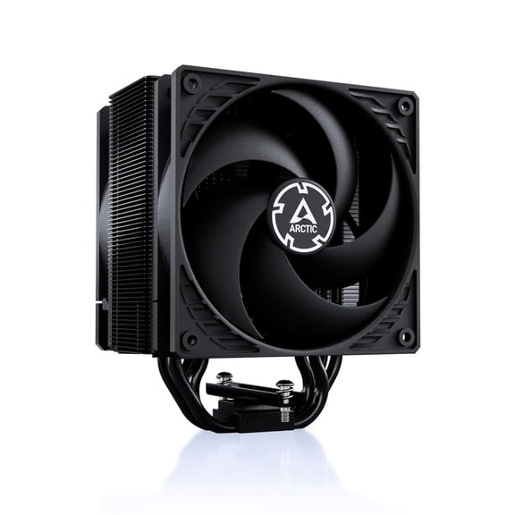 Freezer 36 (Black) - Single-Tower CPU Cooler with Push-Pull, Two Pressure-optimised 120 mm P Fans, Fluid Dynamic Bearing, 2001800 RPM, 4 Heatpipes, incl. MX-6 Thermal Compound