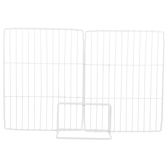 White Metal Freezer Shelf Organizer Rack for Kitchen Storage, Universal Fit for Most Freezers, 1-Piece Design